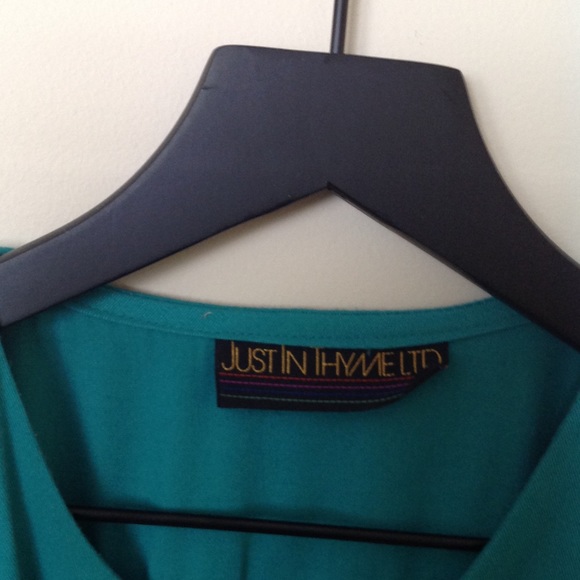 RETRO Green & Black Micro Mini Dress SZ M - Picture 5 of 7